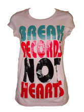 BREAK RECORDS Female Short Sleeve Tee
