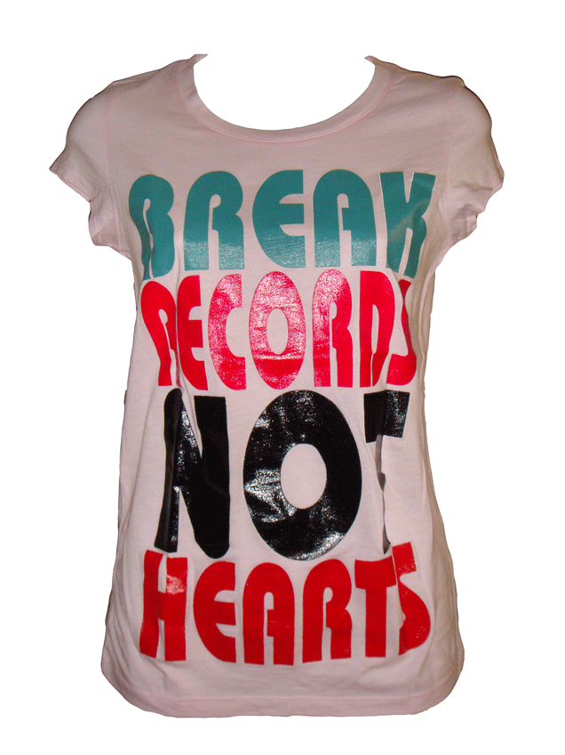 BREAK RECORDS Female Short Sleeve Tee