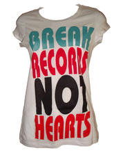 BREAK RECORDS Female Short Sleeve Tee
