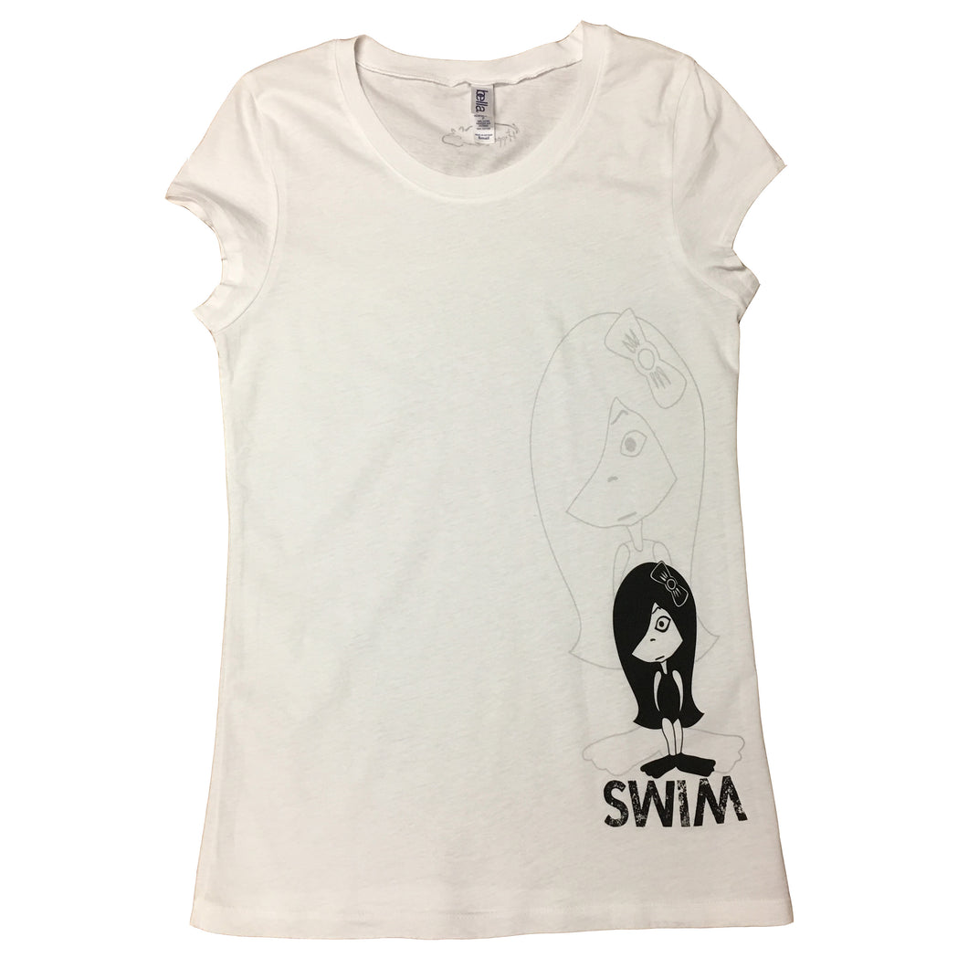 SWIM GIRL Female Short Sleeve Longer Length Tee