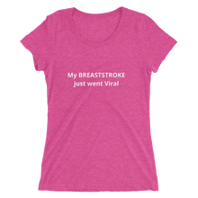 BREASTSTROKE VIRAL Female Tri-blend Short Sleeve Tee