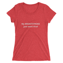 BREASTSTROKE VIRAL Female Tri-blend Short Sleeve Tee
